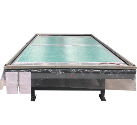Vacuum hot-pressed glass platform